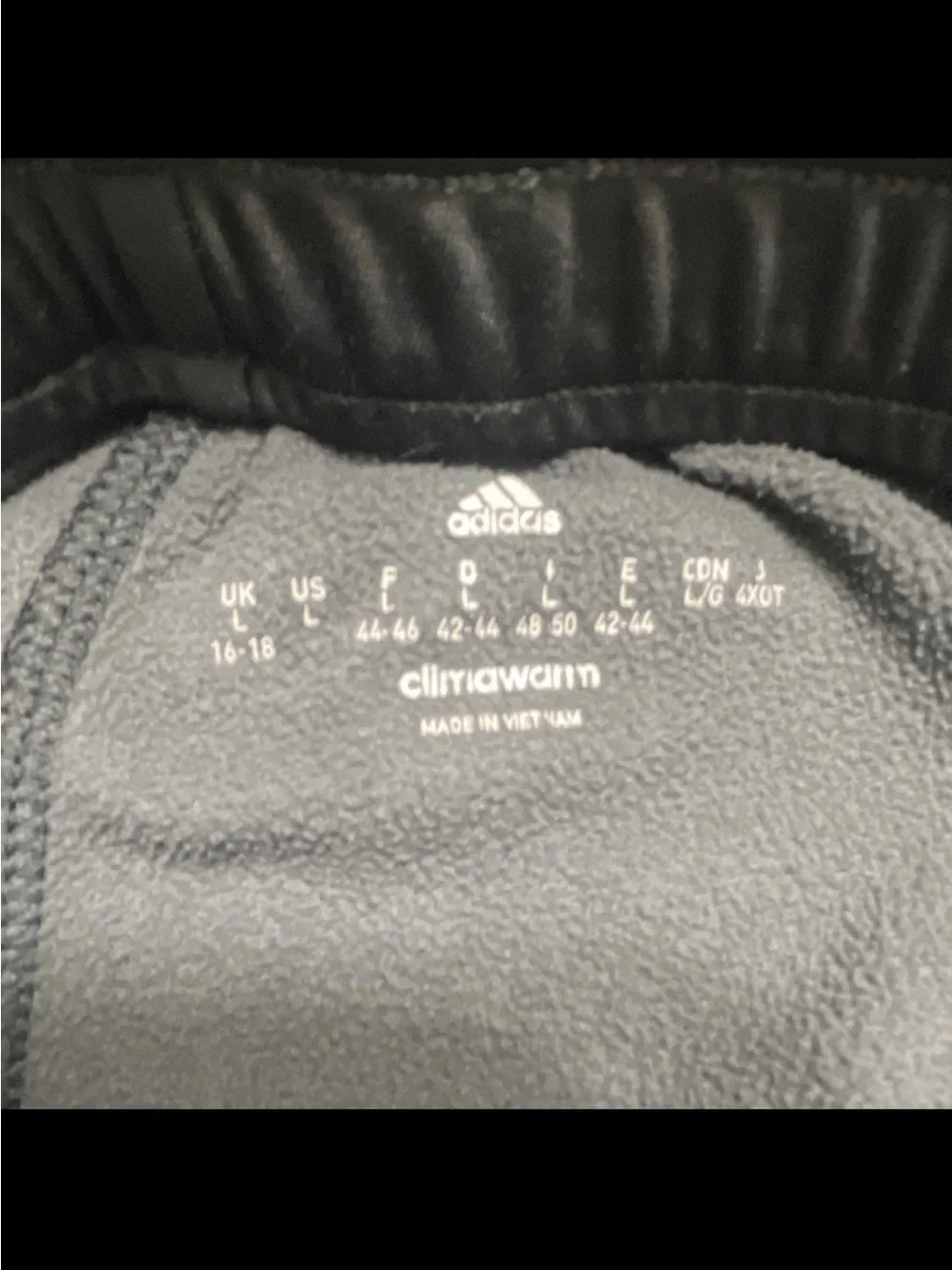 adidas Black Men's Climawarm Sweatpants with Drawcord